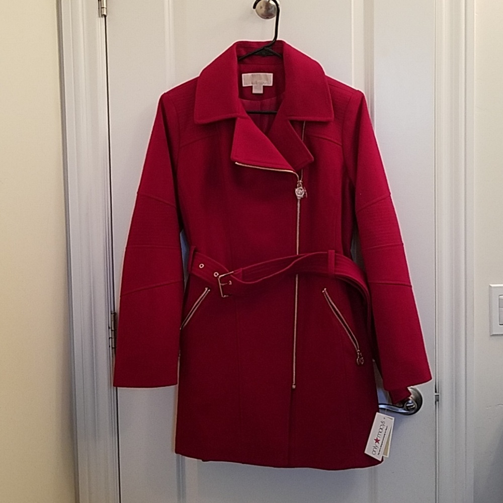 Michael Kors Red Coat NWT